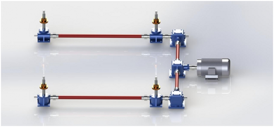 升降機四臺聯動